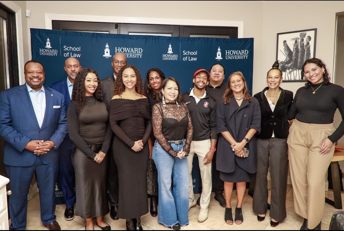 Community and institutional partners gathered at Howard University School of Law